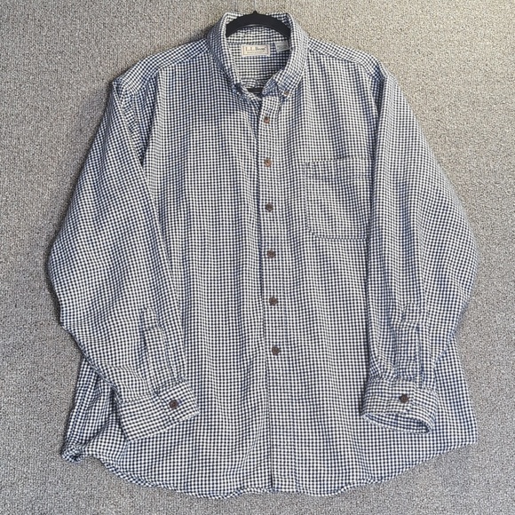 L.L. Bean Other - Vintage 90s L.L. Bean Northwoods Made in USA Gingham Shirt - XL in Blue/White